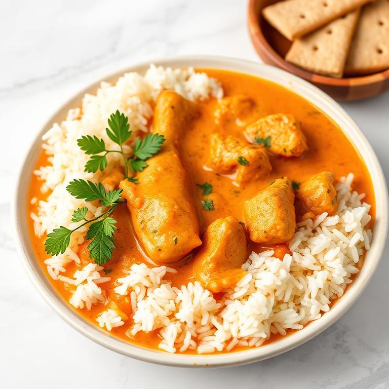 Rich Himalayan curry with basmati rice