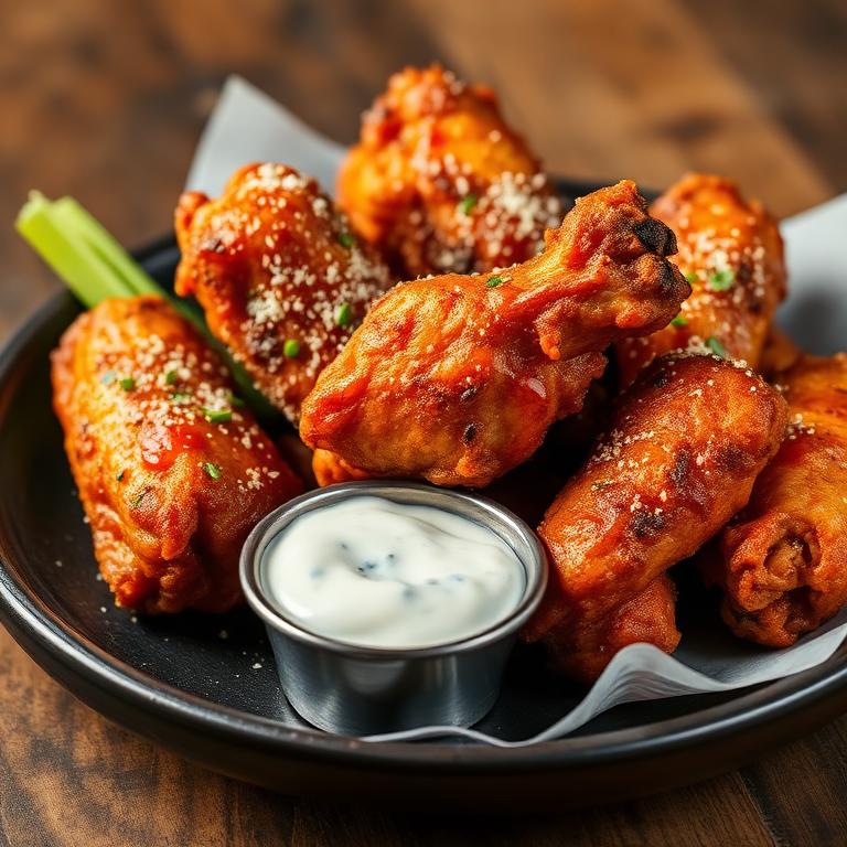 Crispy Himalayan wings with herb marinade