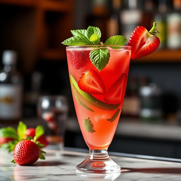 Strawberry Basil Mojito